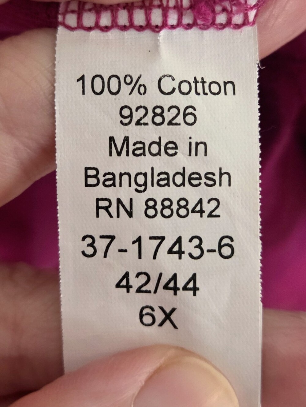 Woman Within 6x Plus Size Scoop Neck Tunic Top - Fuchsia Pink - Picture 3 of 3